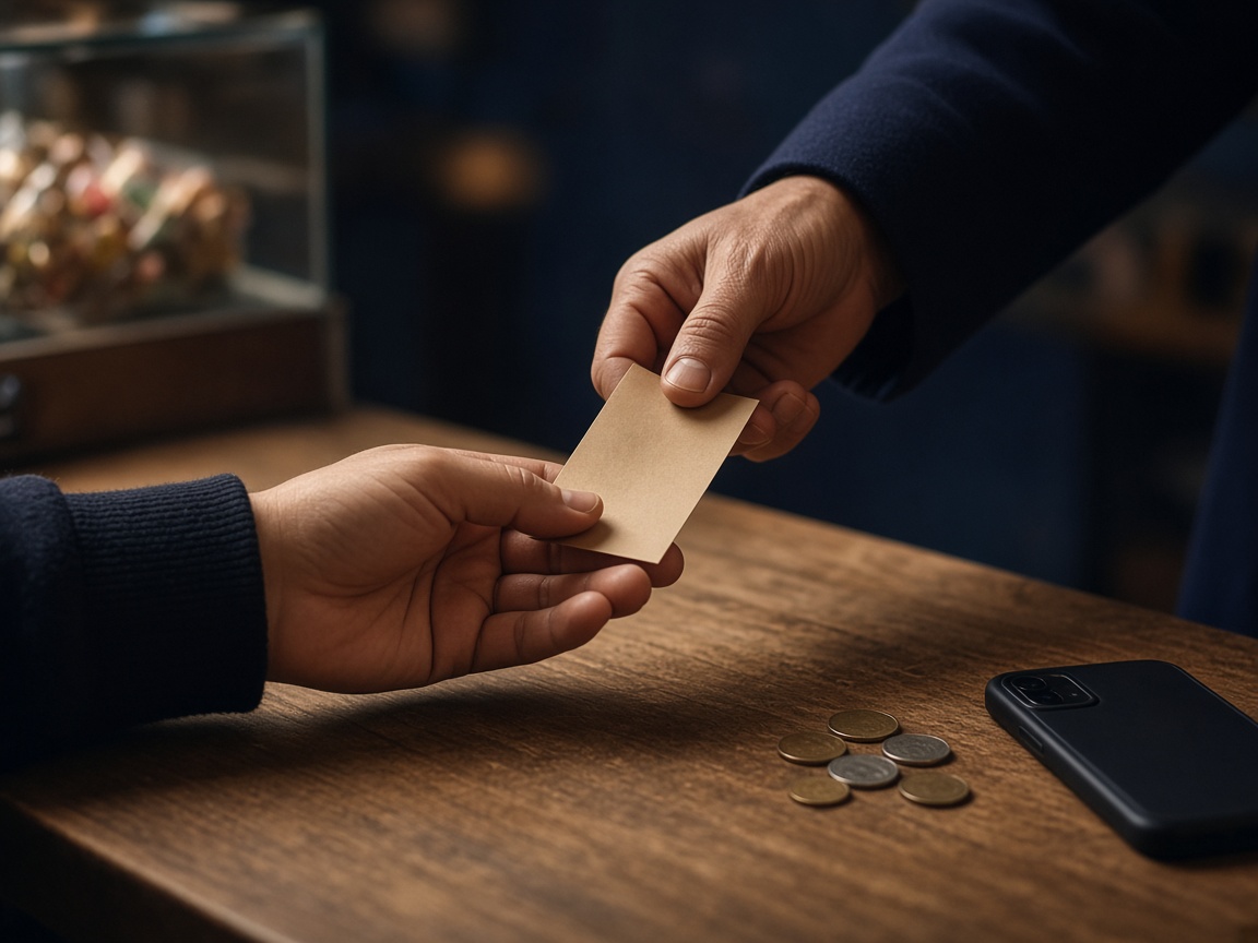 Receipt for a payin or payout